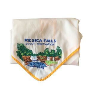 Vintage Boy Scouts Scout 1975 Resica Falls Scout Reservation Neckerchief